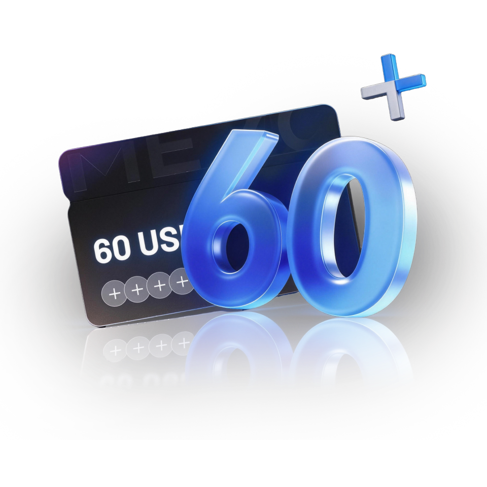 Пригласите 1 друга, 60$ каждому