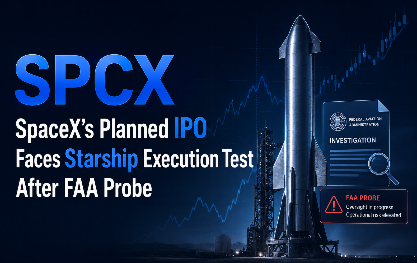 SPCX: SpaceX’s Planned IPO Faces Starship Execution Test After FAA Probe