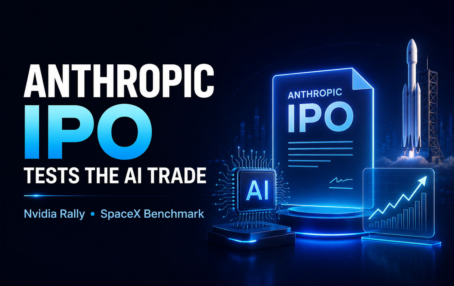 Anthropic IPO Filing Tests the AI Trade as Nvidia Rallies and SpaceX Sets the IPO Benchmark