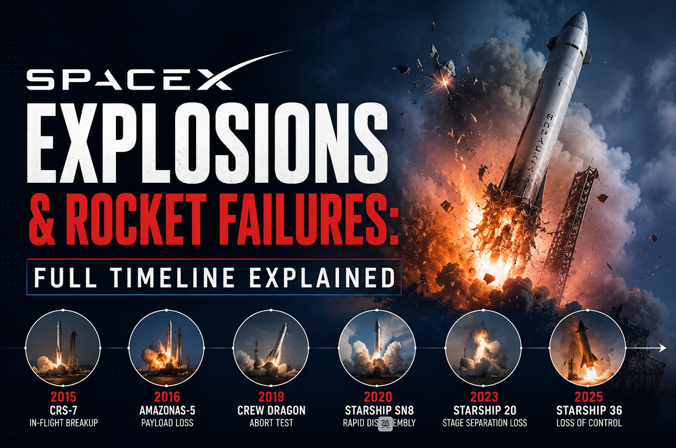 SpaceX Explosions and Rocket Failures: Full Timeline Explained