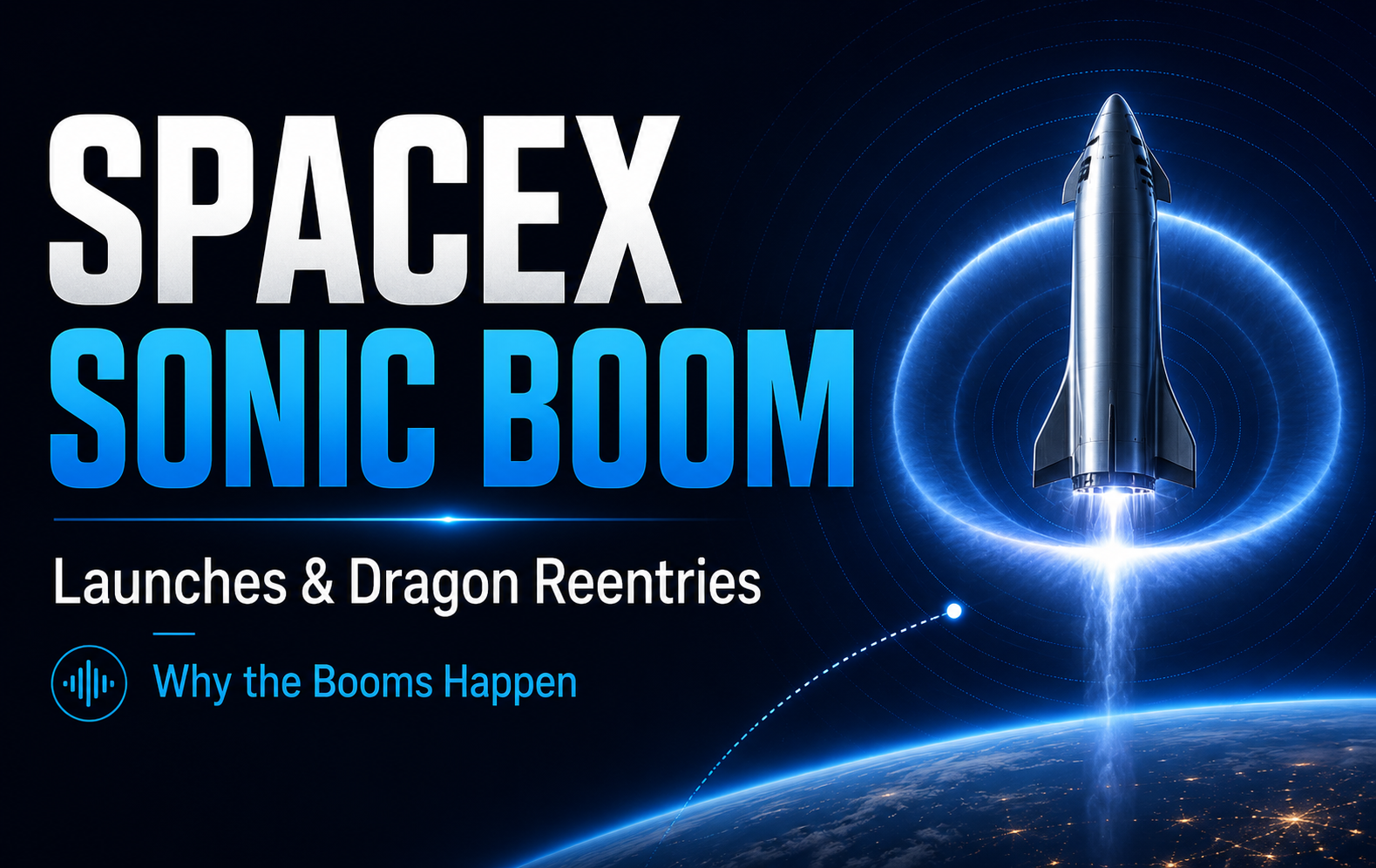 SpaceX Sonic Boom: Why SpaceX Launches and Dragon Reentries Cause Loud Booms