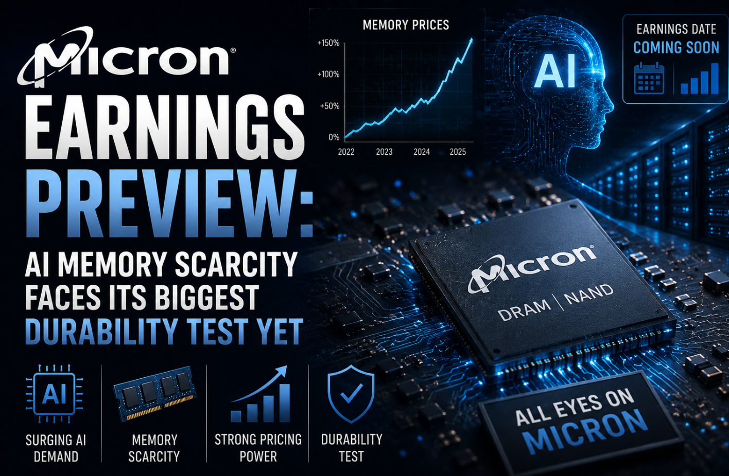 Micron Earnings Preview: AI Memory Scarcity Faces Its Biggest Durability Test Yet