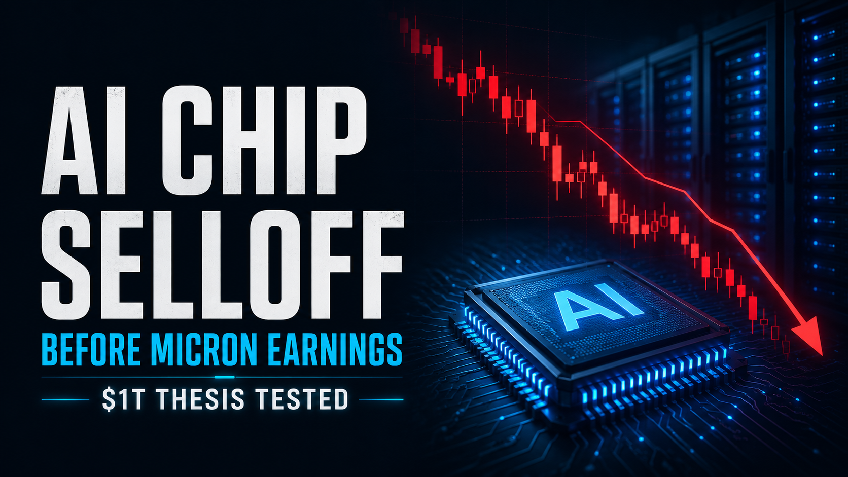 AI Chip Selloff Deepens Before Micron Earnings as $1T Thesis Gets Tested