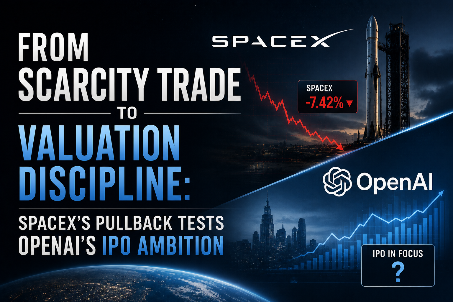 От торговли дефицитом к ценовой дисциплине: откат SpaceX проверяет амбиции OpenAI по IPO
