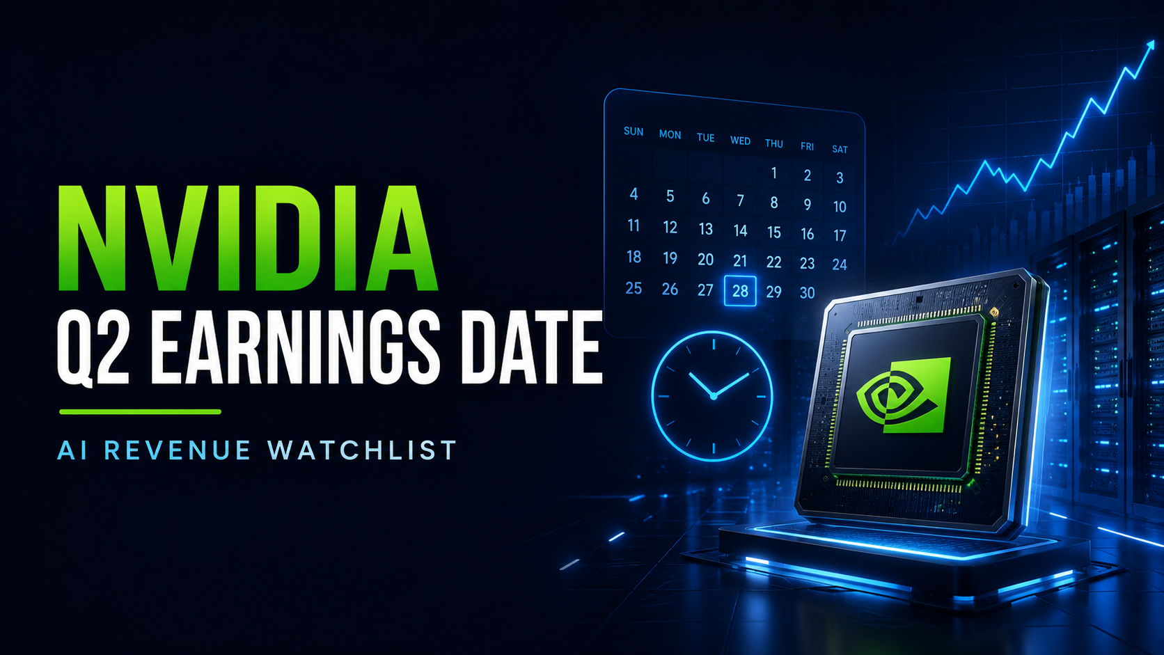 Nvidia FY2027 Q2 Earnings Date: Expected Report Time, Earnings Call, and AI Revenue Watchlist