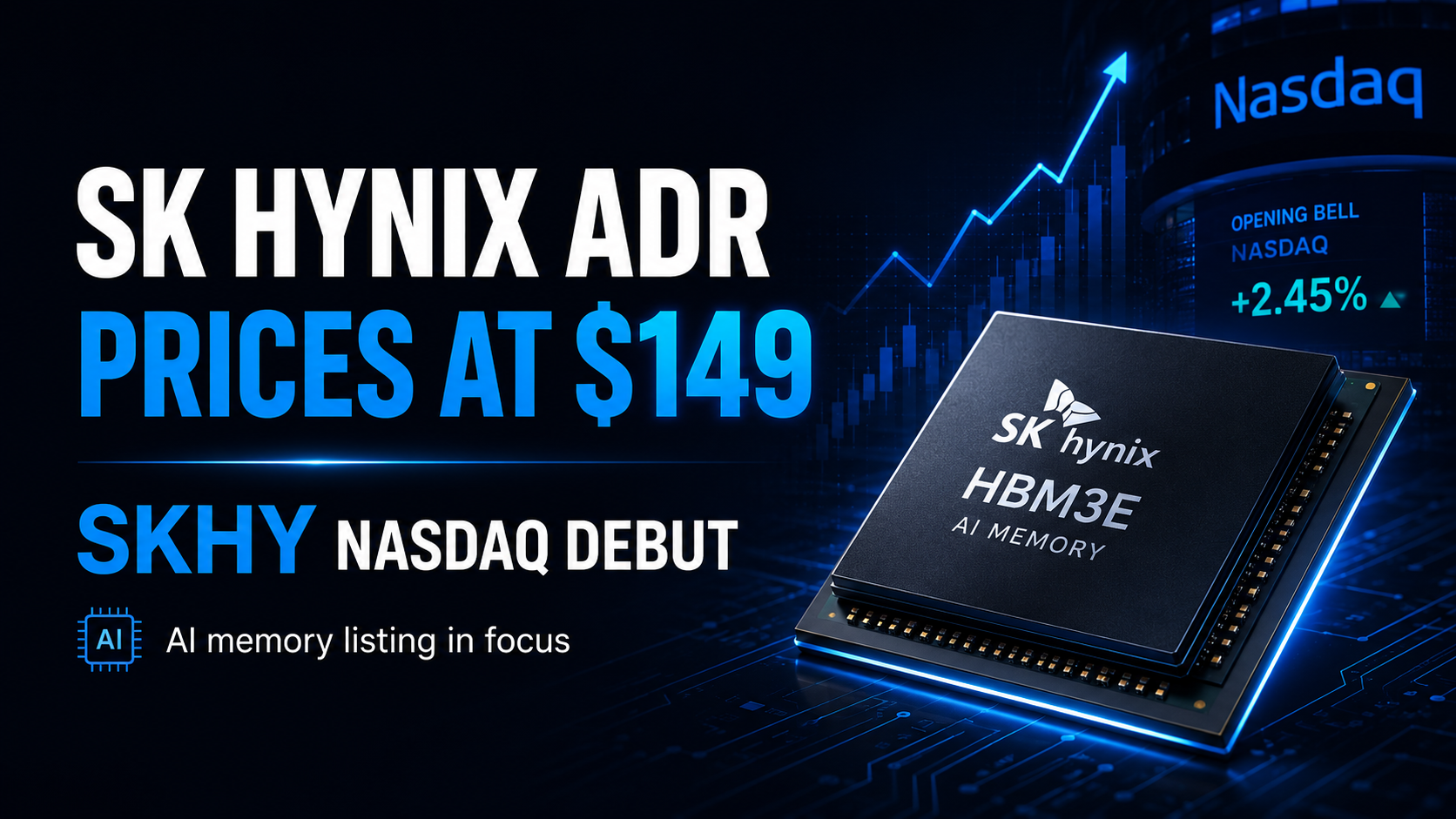 SK Hynix ADR Prices at $149 as SKHY Nasdaq Debut Nears
