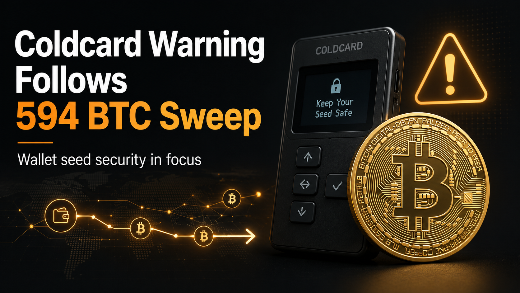 Coldcard Mk3 Warning Follows $38M Bitcoin Sweep, but Cause Remains Unconfirmed